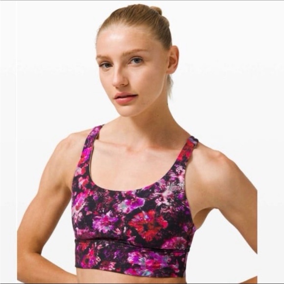 lululemon athletica Other - lululemon tote & Pink & Purple Floral Scoop Sports Bra free tote bag
